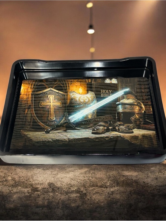 NORE’S NOVELTIES HANDCRAFTED DESIGNS Other - NORE’S NOVELTIES Handcrafted Decorative Vanity/ Serving Tray “ARMOUR OF GOD”